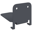 Svævende hylde med hylde 24 pcs Antracit 6 x 10,8 x 6,6 cm