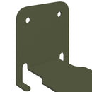 Svævende hylde med hylde 4 pcs Oliven grøn 6 x 10,8 x 6,6 cm