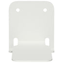 Svævende hylde med hylde 4 pcs Hvid 6 x 10,8 x 6,6 cm