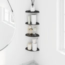 Svævende hylde med hylde 4 pcs Sort 15 x 15 x 2 cm