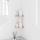 Svævende hylde med hylde 2 pcs Lyserød 15 x 15 x 2 cm