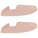Svævende hylde med hylde 2 pcs Lyserød 15 x 15 x 2 cm