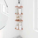 Svævende hylde med hylde 4 pcs Lyserød 15 x 15 x 2 cm