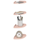 Svævende hylde med hylde 4 pcs Lyserød 15 x 15 x 2 cm