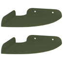 Svævende hylde med hylde 2 pcs Oliven grøn 15 x 15 x 2 cm