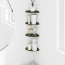 Svævende hylde med hylde 4 pcs Oliven grøn 15 x 15 x 2 cm