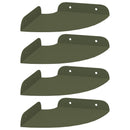 Svævende hylde med hylde 4 pcs Oliven grøn 15 x 15 x 2 cm
