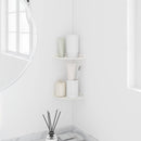 Svævende hylde med hylde 2 pcs Hvid 15 x 15 x 2 cm