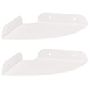 Svævende hylde med hylde 2 pcs Hvid 15 x 15 x 2 cm