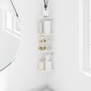 Svævende hylde med hylde 4 pcs Hvid 15 x 15 x 2 cm