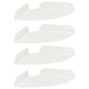 Svævende hylde med hylde 4 pcs Hvid 15 x 15 x 2 cm