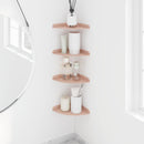 Svævende hylde med hylde 4 pcs Lyserød 18 x 18 x 2 cm