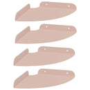 Svævende hylde med hylde 4 pcs Lyserød 18 x 18 x 2 cm