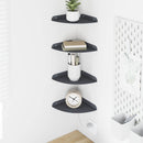 Svævende hylde med hylde 4 pcs Antracit 18 x 18 x 2 cm