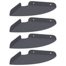 Svævende hylde med hylde 4 pcs Antracit 18 x 18 x 2 cm