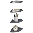 Svævende hylde med hylde 4 pcs Antracit 18 x 18 x 2 cm