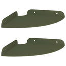 Svævende hylde med hylde 2 pcs Oliven grøn 18 x 18 x 2 cm