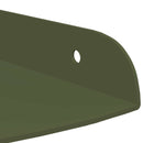 Svævende hylde med hylde 4 pcs Oliven grøn 18 x 18 x 2 cm