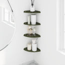 Svævende hylde med hylde 4 pcs Oliven grøn 18 x 18 x 2 cm