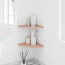 Svævende hylde med hylde 2 pcs Lyserød 24 x 24 x 2 cm