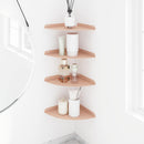 Svævende hylde med hylde 4 pcs Lyserød 24 x 24 x 2 cm