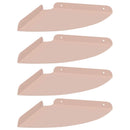 Svævende hylde med hylde 4 pcs Lyserød 24 x 24 x 2 cm