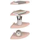 Svævende hylde med hylde 4 pcs Lyserød 24 x 24 x 2 cm