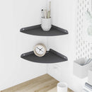Svævende hylde med hylde 2 pcs Antracit 24 x 24 x 2 cm