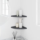 Svævende hylde med hylde 2 pcs Antracit 24 x 24 x 2 cm