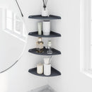 Svævende hylde med hylde 4 pcs Antracit 24 x 24 x 2,3 cm