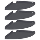 Svævende hylde med hylde 4 pcs Antracit 24 x 24 x 2,3 cm