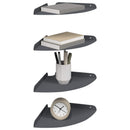 Svævende hylde med hylde 4 pcs Antracit 24 x 24 x 2,3 cm