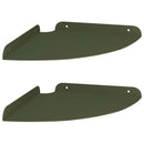 Svævende hylde med hylde 2 pcs Oliven grøn 24 x 24 x 2 cm