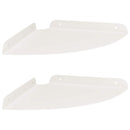 Svævende hylde med hylde 2 pcs Hvid 24 x 24 x 2 cm