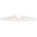 Svævende hylde med hylde 2 pcs Hvid 24 x 24 x 2 cm