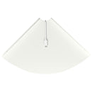 Svævende hylde med hylde 4 pcs Hvid 24 x 24 x 2 cm