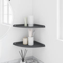 Svævende hylde med hylde 2 pcs Antracit 30 x 30 x 2 cm