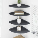 Svævende hylde med hylde 4 pcs Antracit 30 x 30 x 2 cm
