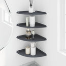 Svævende hylde med hylde 4 pcs Antracit 30 x 30 x 2 cm