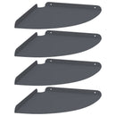 Svævende hylde med hylde 4 pcs Antracit 30 x 30 x 2 cm