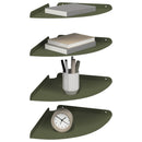 Svævende hylde med hylde 4 pcs Olivengrøn 30 x 30 x 2 cm