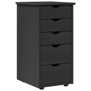 Kabinet Grå 34 x 39 x 61,5 cm Massivt fyrretræ