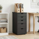 Kabinet Sort 34 x 39 x 61,5 cm Massivt fyrretræ