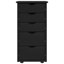 Kabinet Sort 34 x 39 x 61,5 cm Massivt fyrretræ
