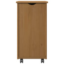Rullende skab Honningbrun 34 x 39 x 65,5 cm Massivt fyrretræ