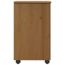 Rullende skab Honningbrun 34 x 39 x 65,5 cm Massivt fyrretræ