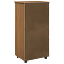 Rullende skab Honningbrun 53 x 39 x 103 cm Massivt fyrretræ