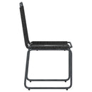 Havestole 2 pcs Sort 48 x 55 x 89,5 cm Rattan