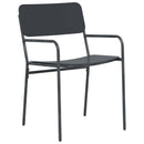 Havestole 2 pcs Antracit 51 x 55 x 81 cm Stål