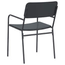 Havestole 2 pcs Antracit 51 x 55 x 81 cm Stål